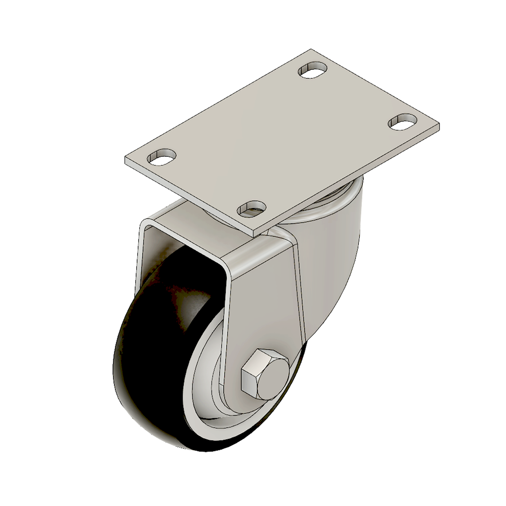 31-SPD3-0 MODULAR SOLUTIONS ALUMINUM CASTER<br>3" SWIVEL TOP PLATE